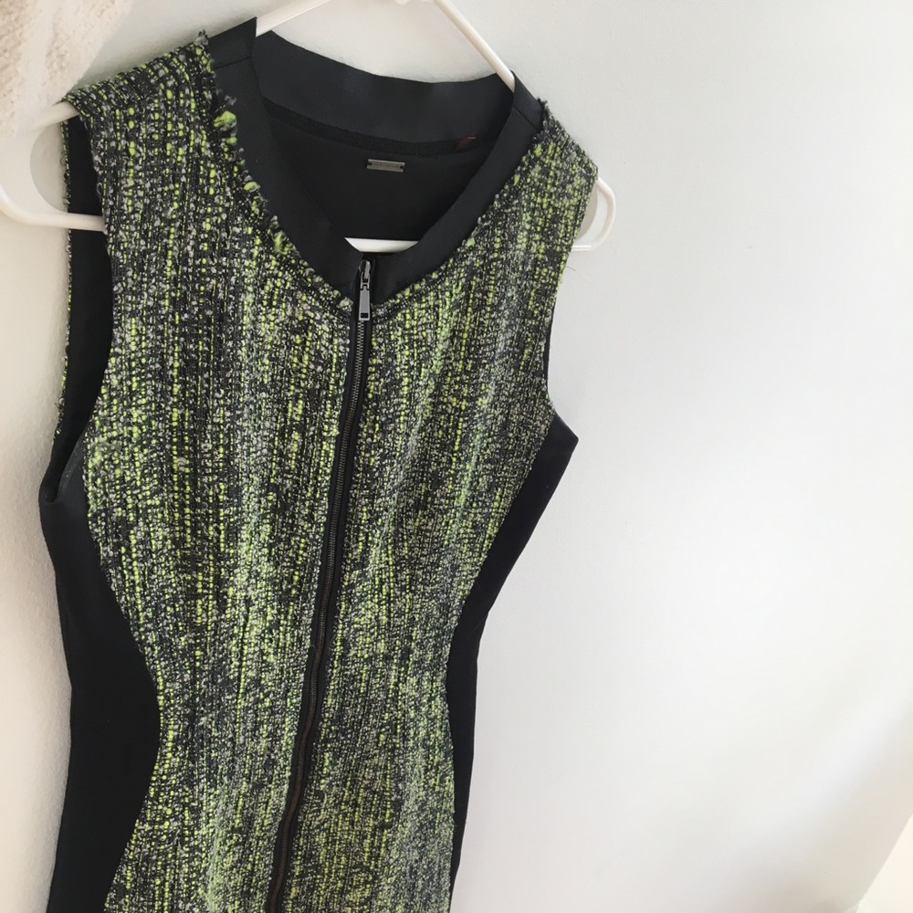 Black/green Elie Tahari Dress